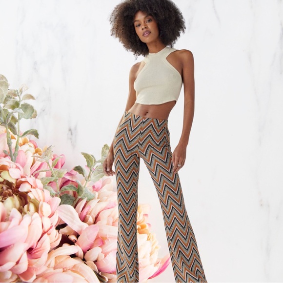 Urban Outfitters Pants - Urban Outfitters Groovy Bryn High Rise Pull-On Flare Pant Size Small
